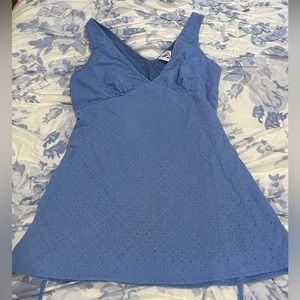 adorable blue eyelet dress
